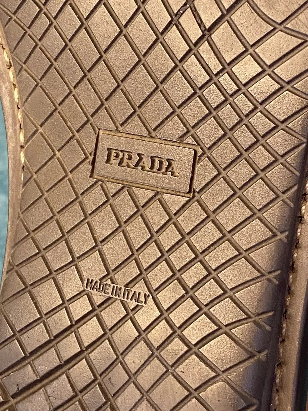 Prada classic tan